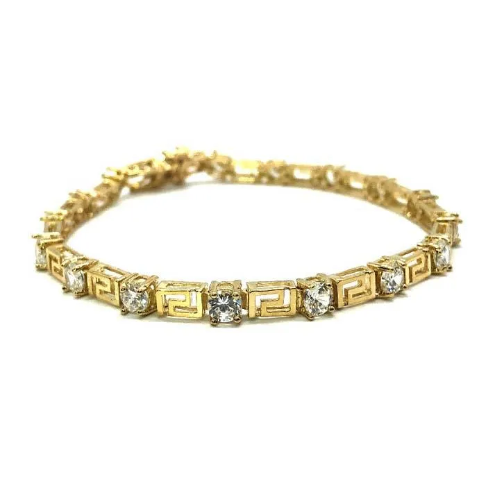 10K Yellow Gold Bracelet 4.5MM BraceletVersaci CZ WBG-001