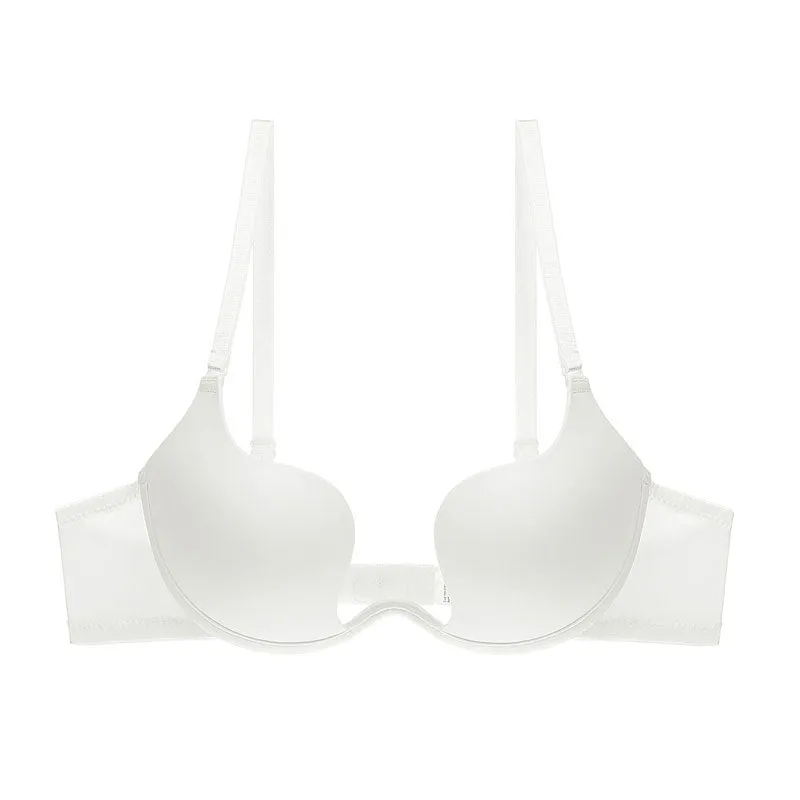 Deep U-shaped Gathered Low-Cut Invisible Backless Evening Dress Bra